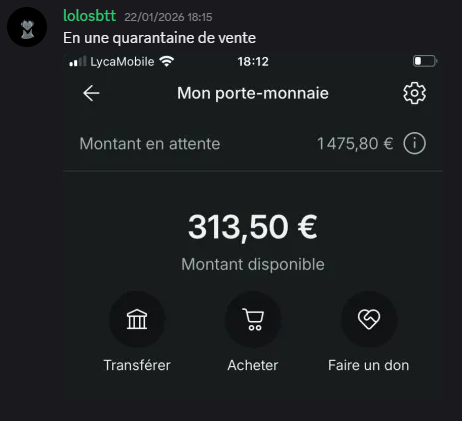 Preuve 1700€ en 22 jours