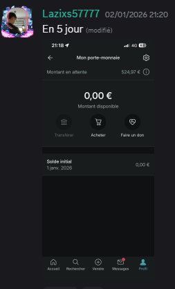 Preuve 524€ en 5 jours